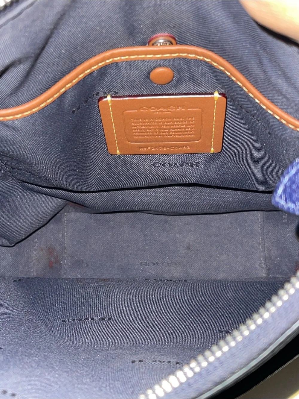 Coach Navy Chaise Crossbody Bag
